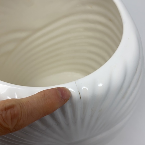 Parox White Art Deco Vintage 80s Large Vase - Picture 4 of 17